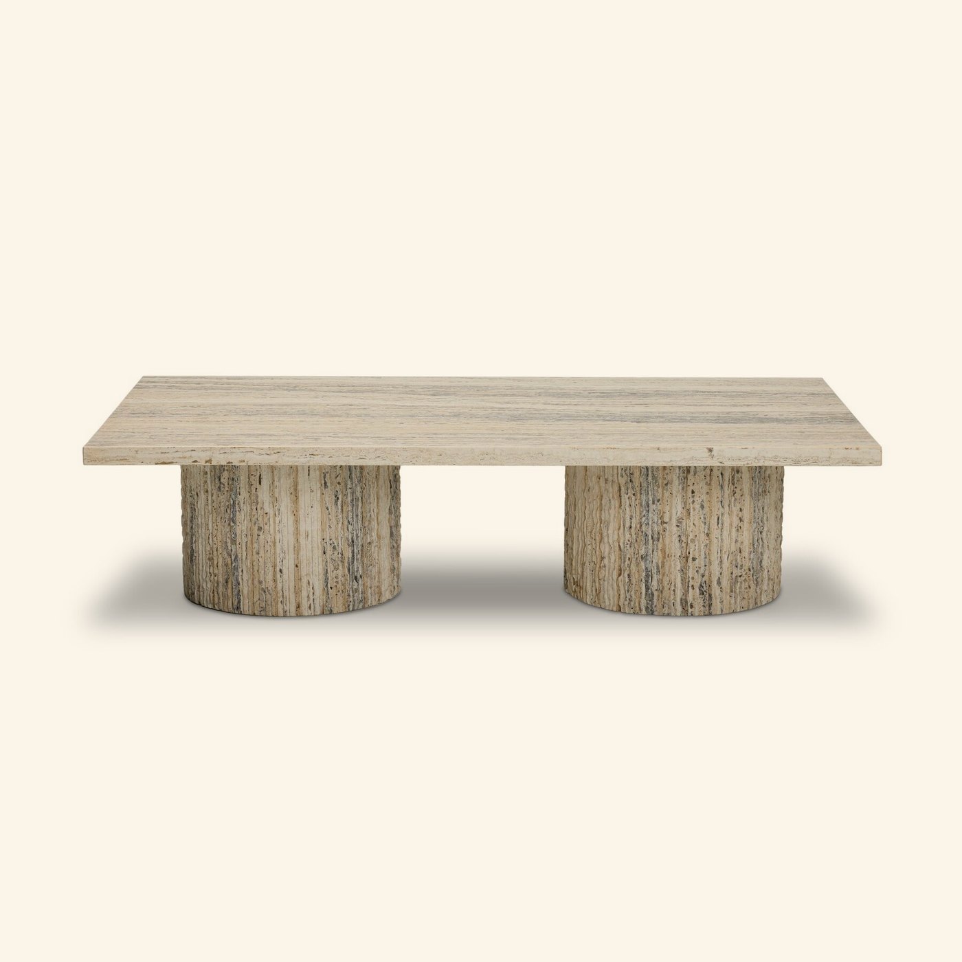 Angelo Coffee Table in White Travertine