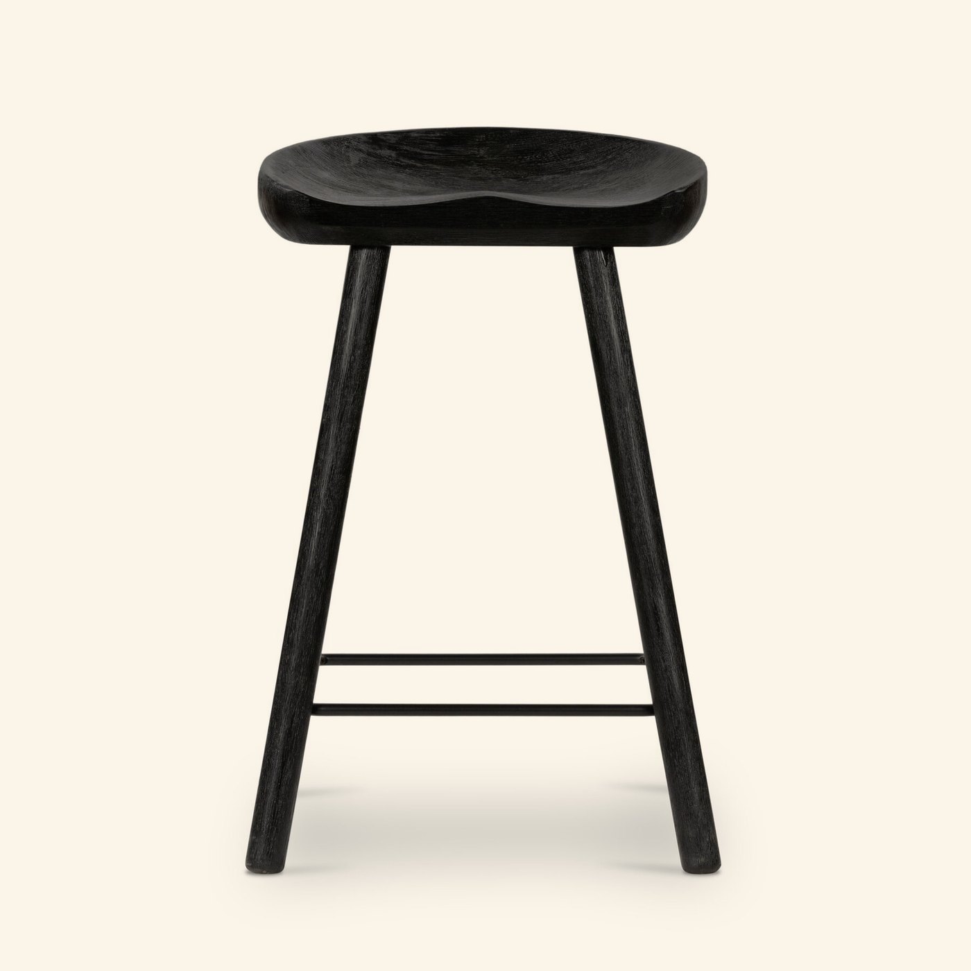 Barrett Bar + Counter Stool in Matte Black Parawood