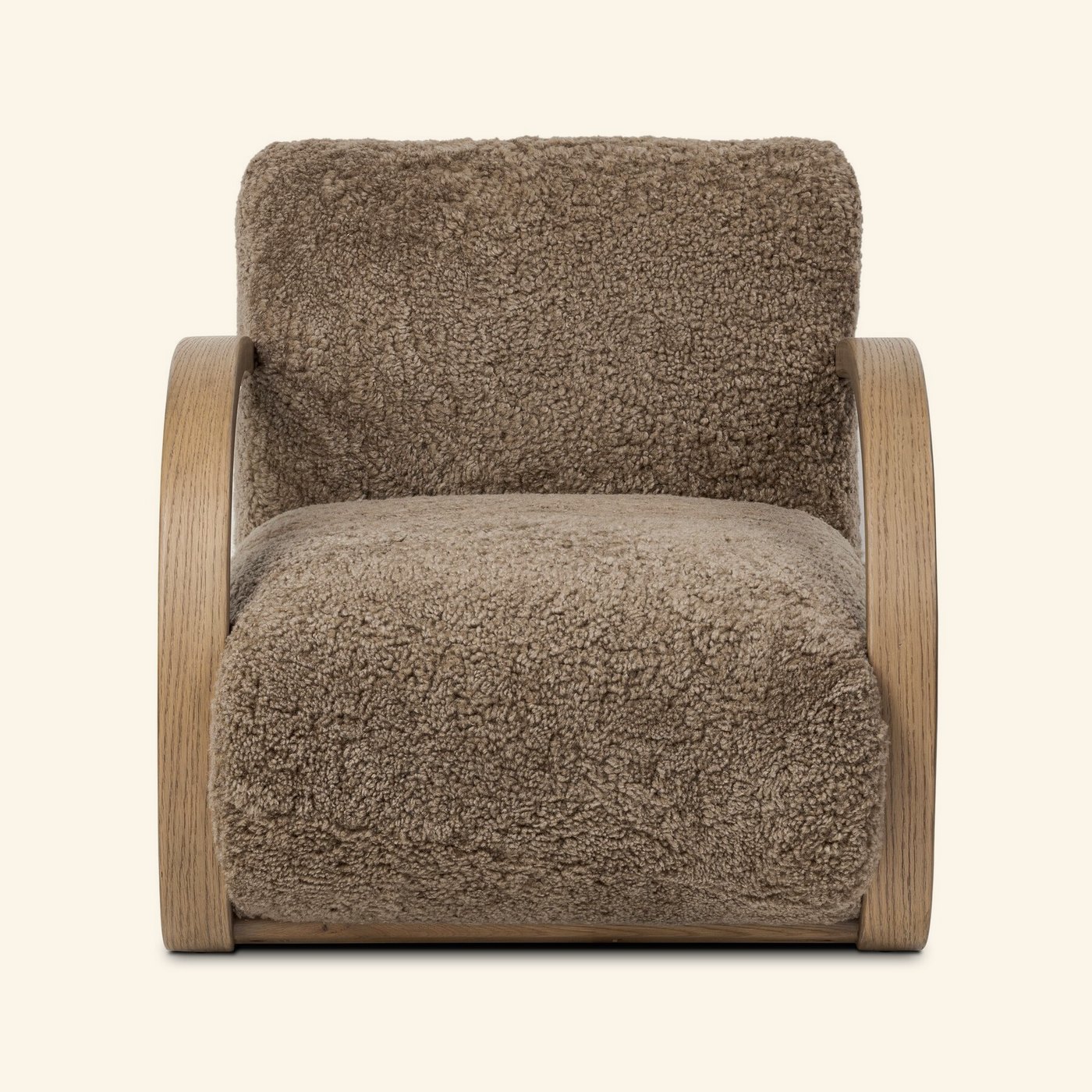 Burke Chair in Taupe Shearling