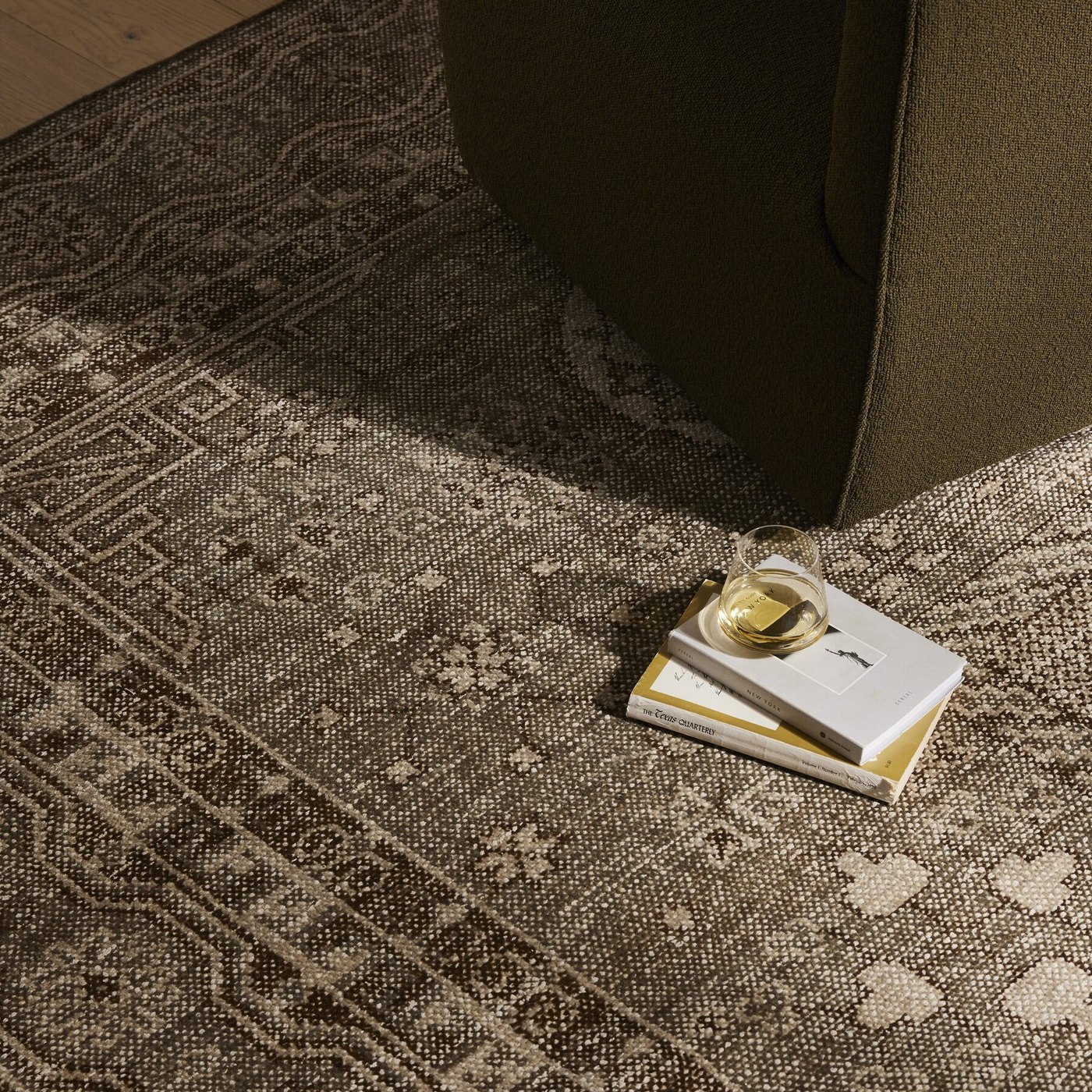 Cortona Hand Knotted Rug in Cortona Olive