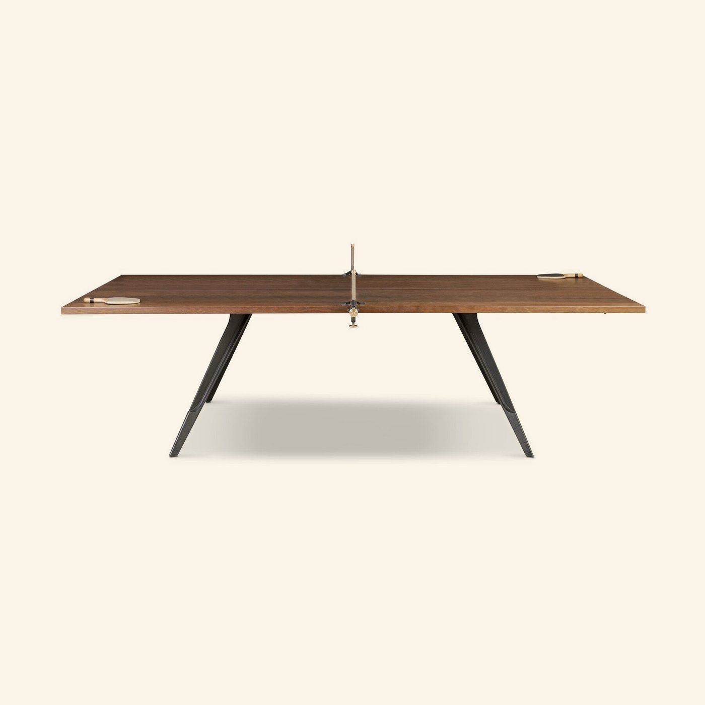 District Eight Ping Pong Table in Ink Black Leather