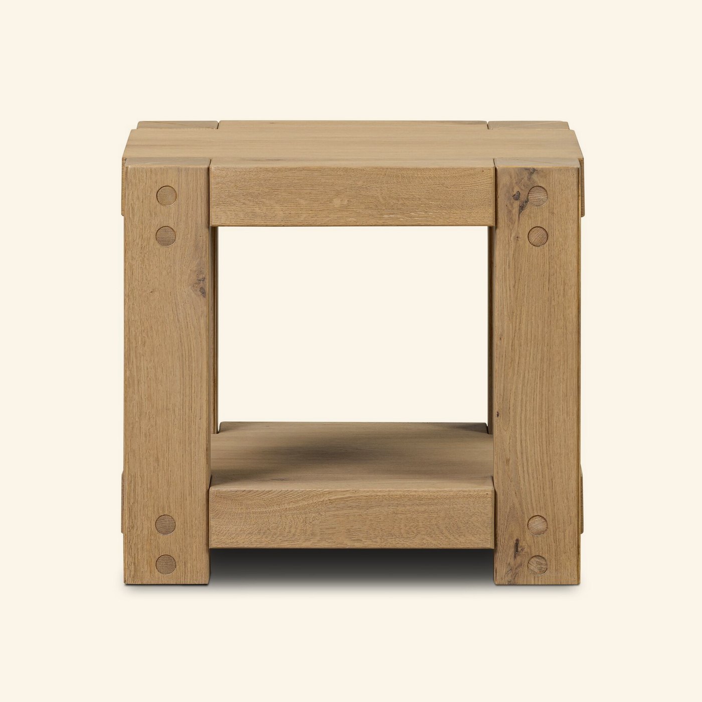 Emmer End Table in Aged Smoked Oak