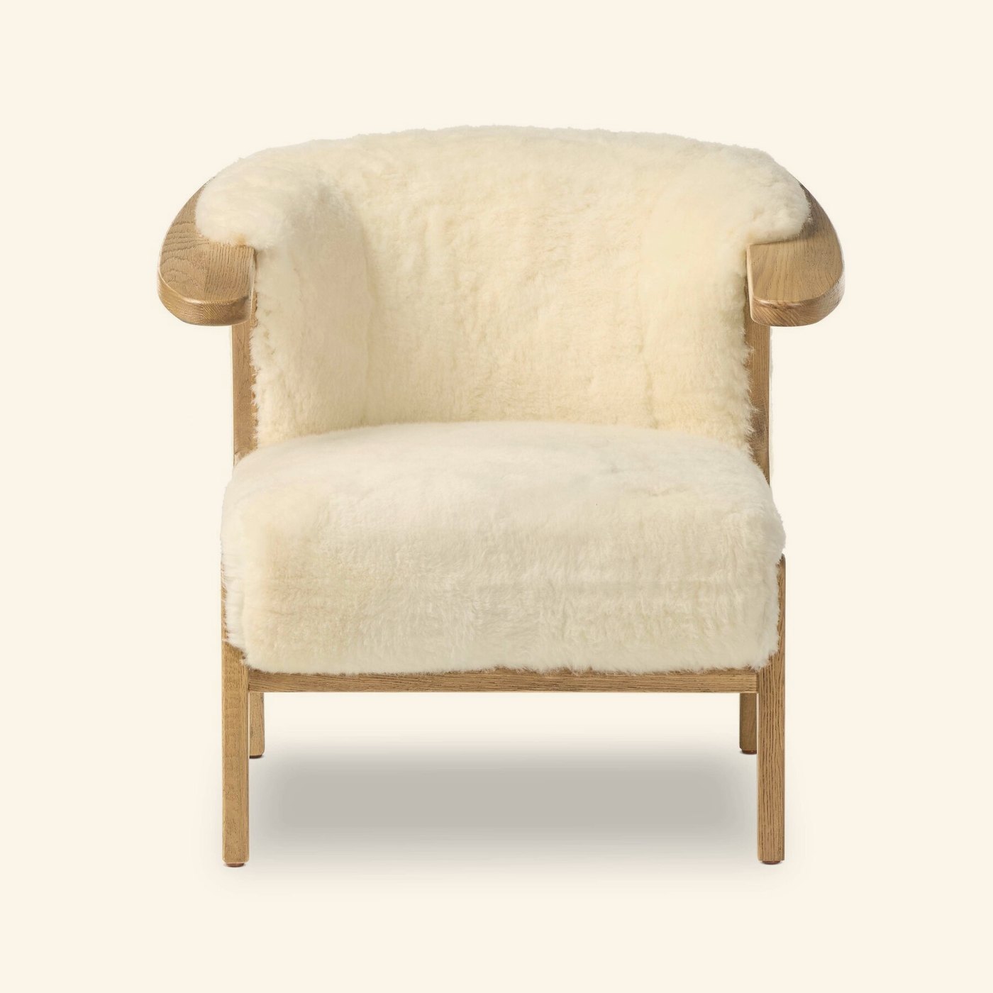 Fabian Chair in Cream Shearling