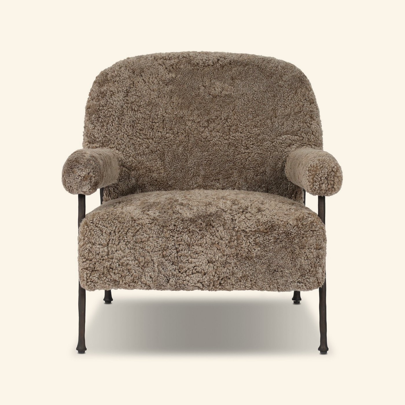 Gabriette Chair in Taupe Shearling