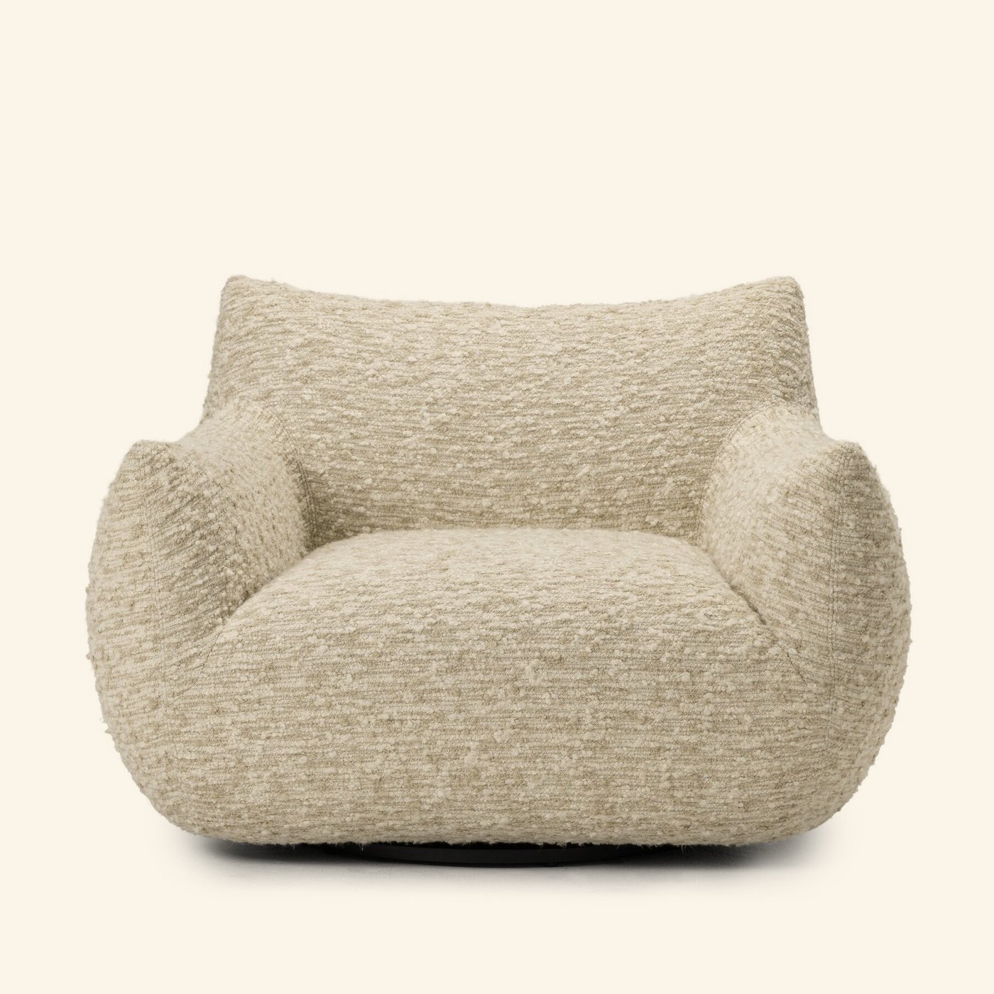 Margot Swivel Chair in Solema Cream