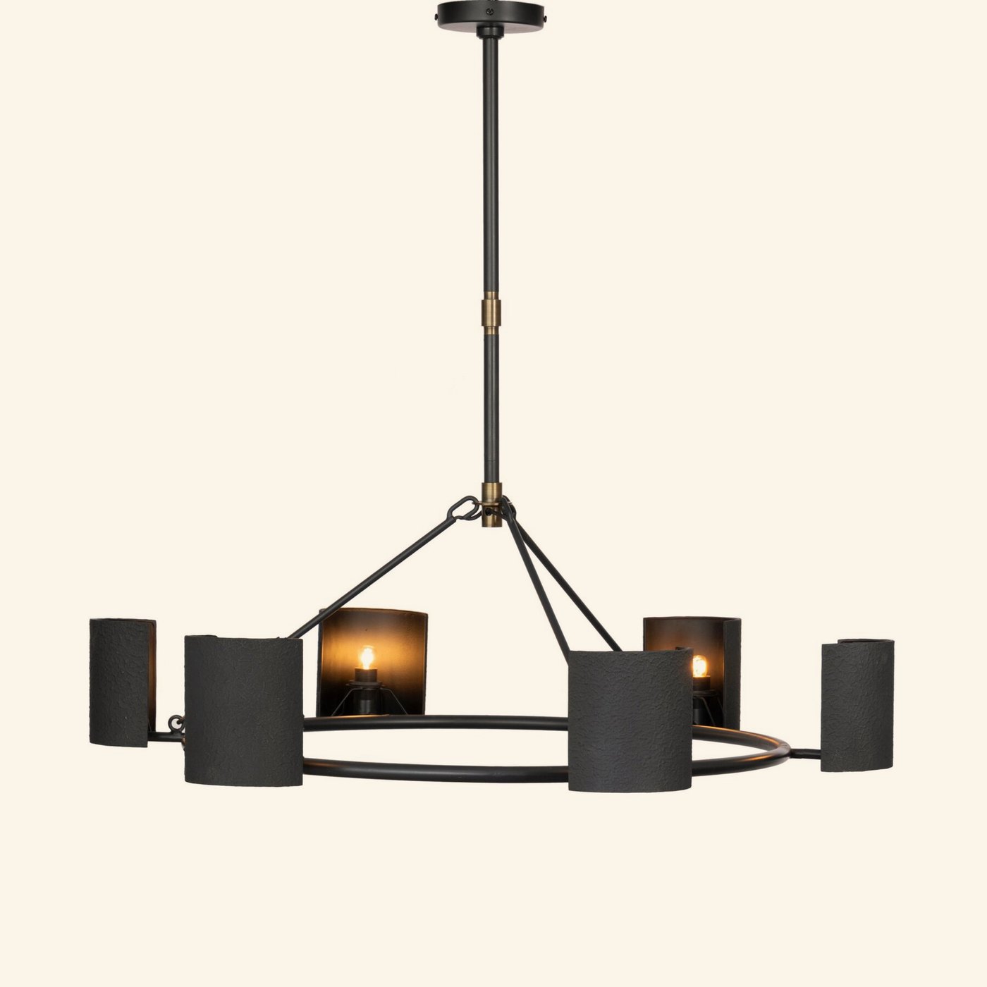 Maurice Chandelier in Antiqued Iron