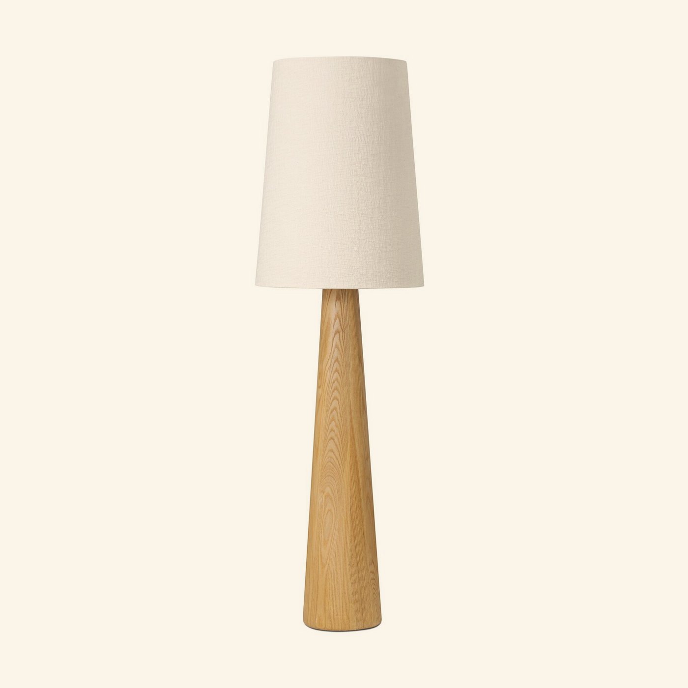Nora Drum Floor Lamp in Light Oak