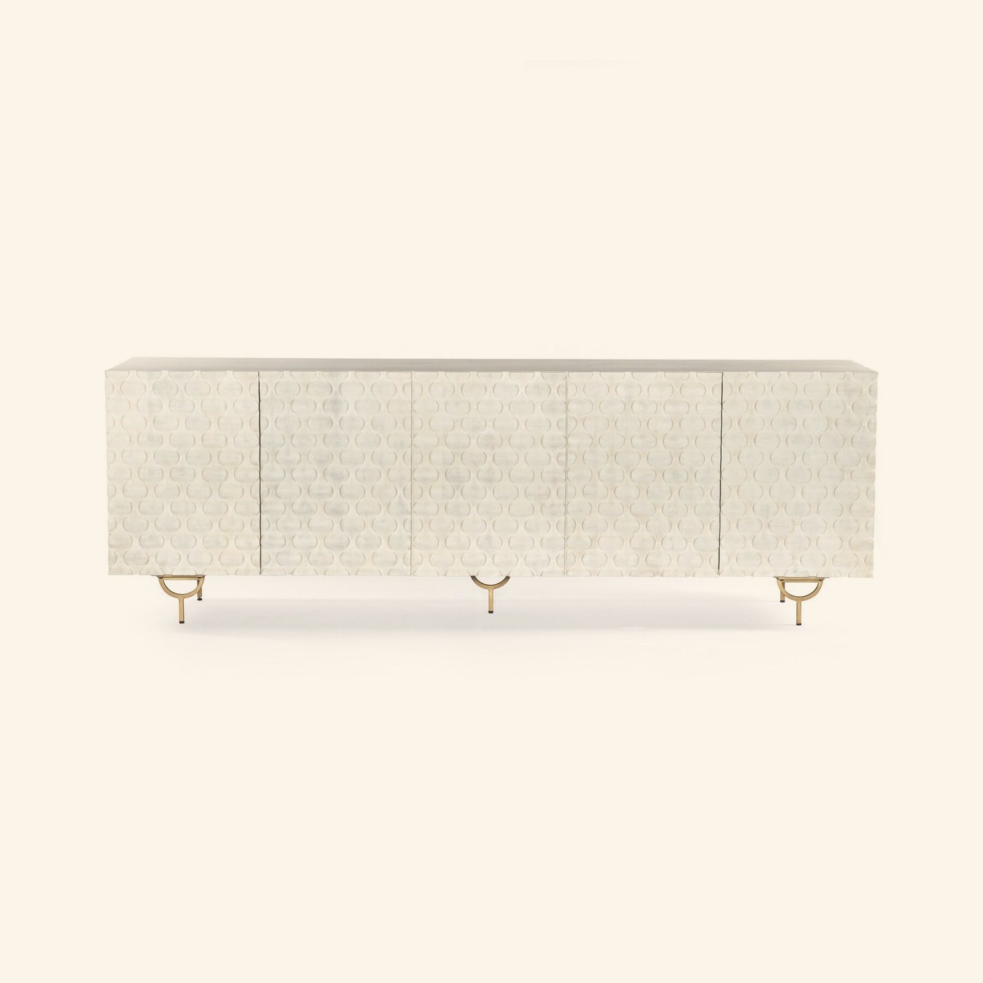 Rio Media Console in Antique Brass