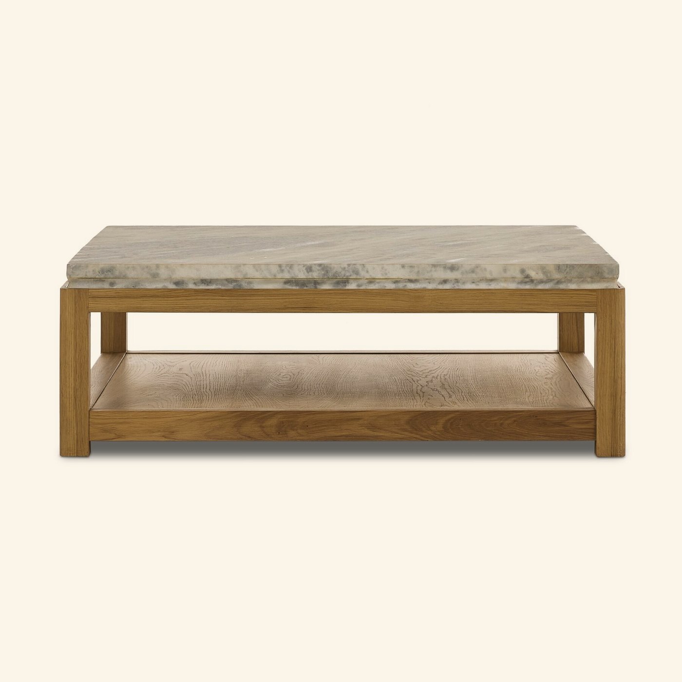 Roberta Coffee Table in Sandblasted White Marble