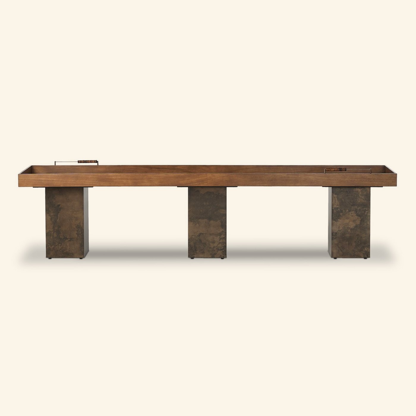 Shuffleboard Table in Natural Brown Guanacaste