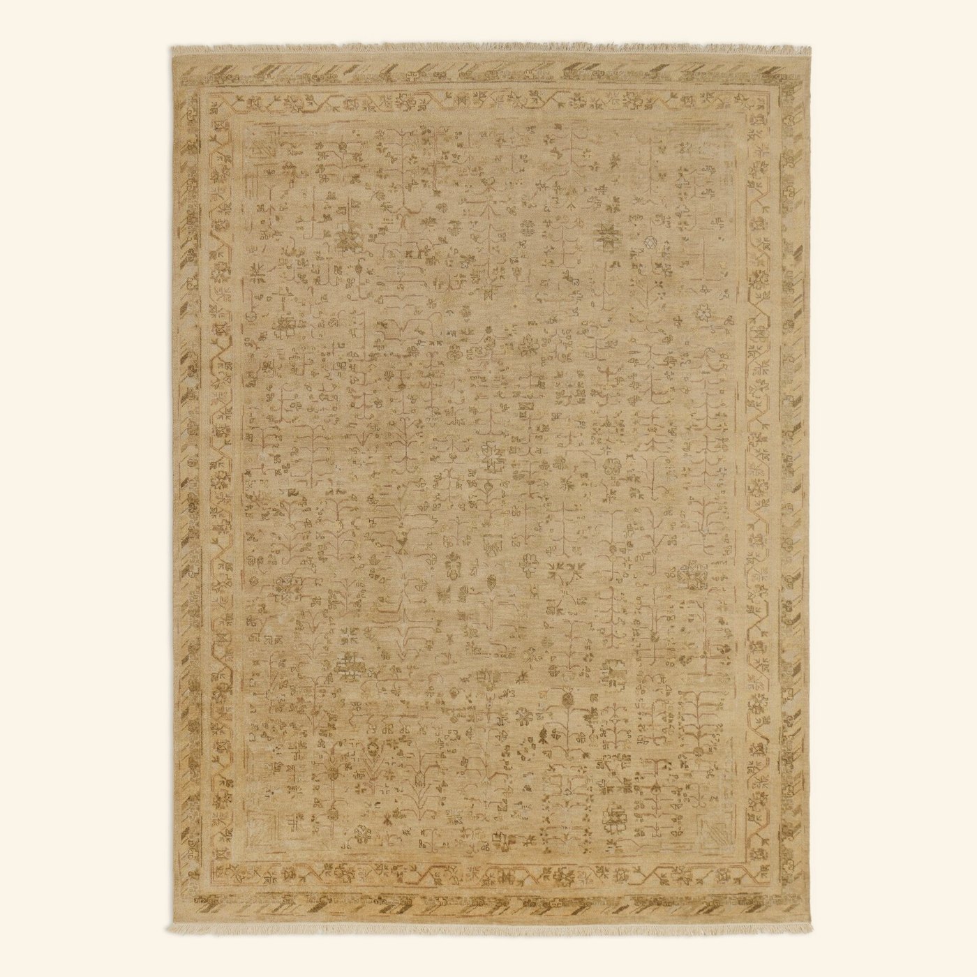 Sybil Hand-Knotted Rug in Sybil Natural