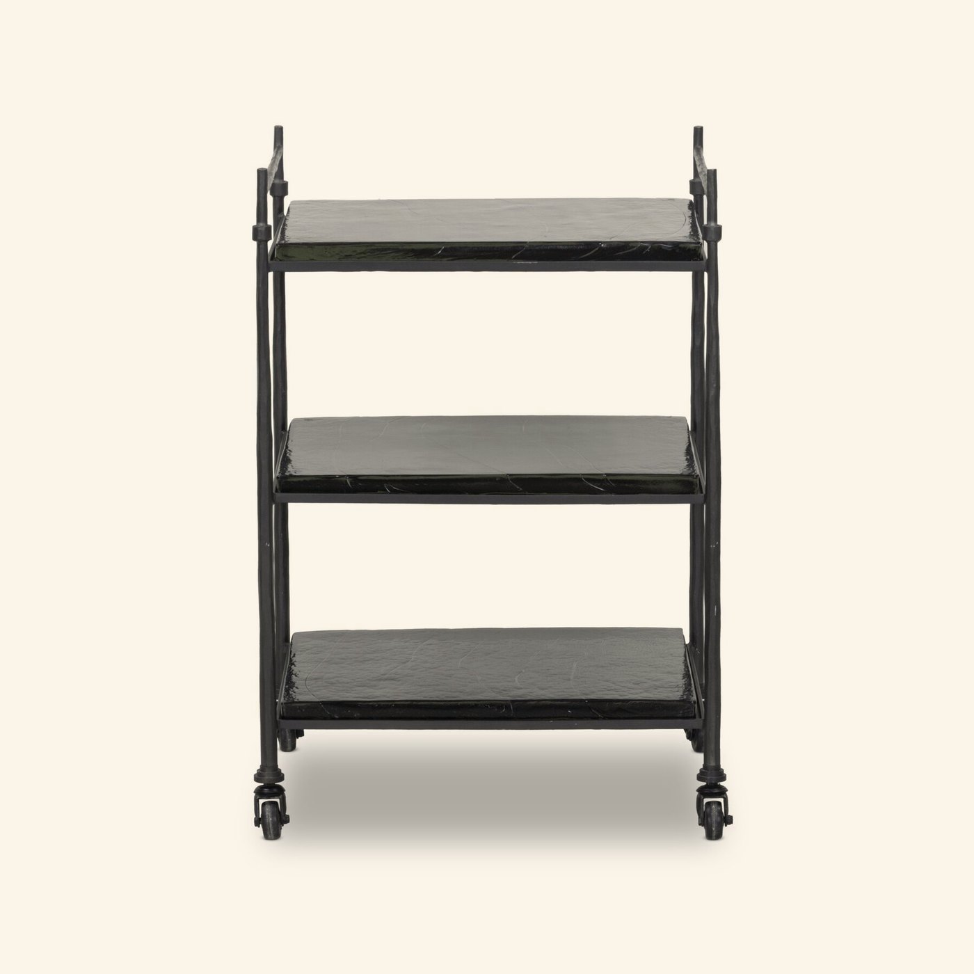 Teagan Bar Cart in Forged Gunmetal