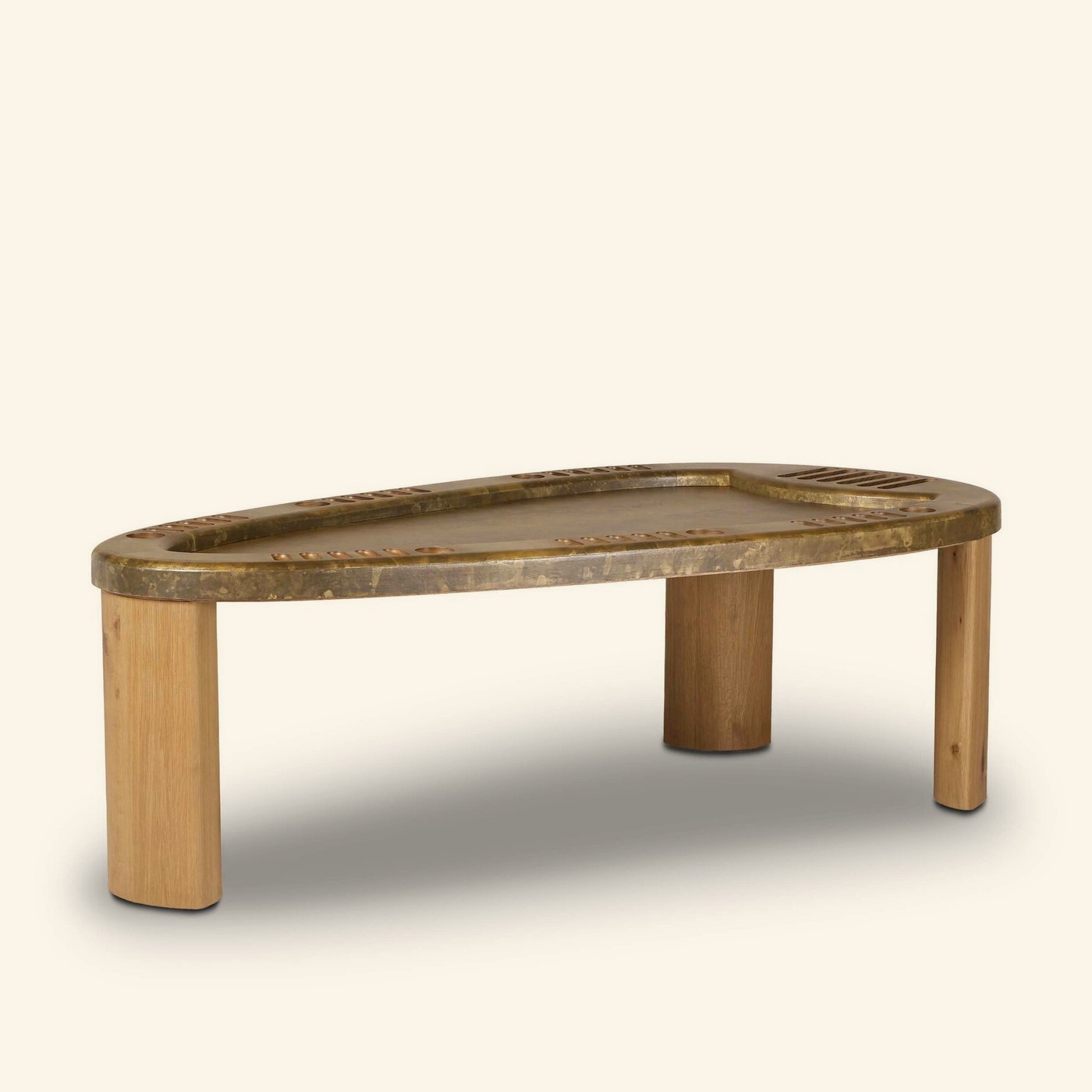 Vella Poker Table in Smoked Oak Veneer