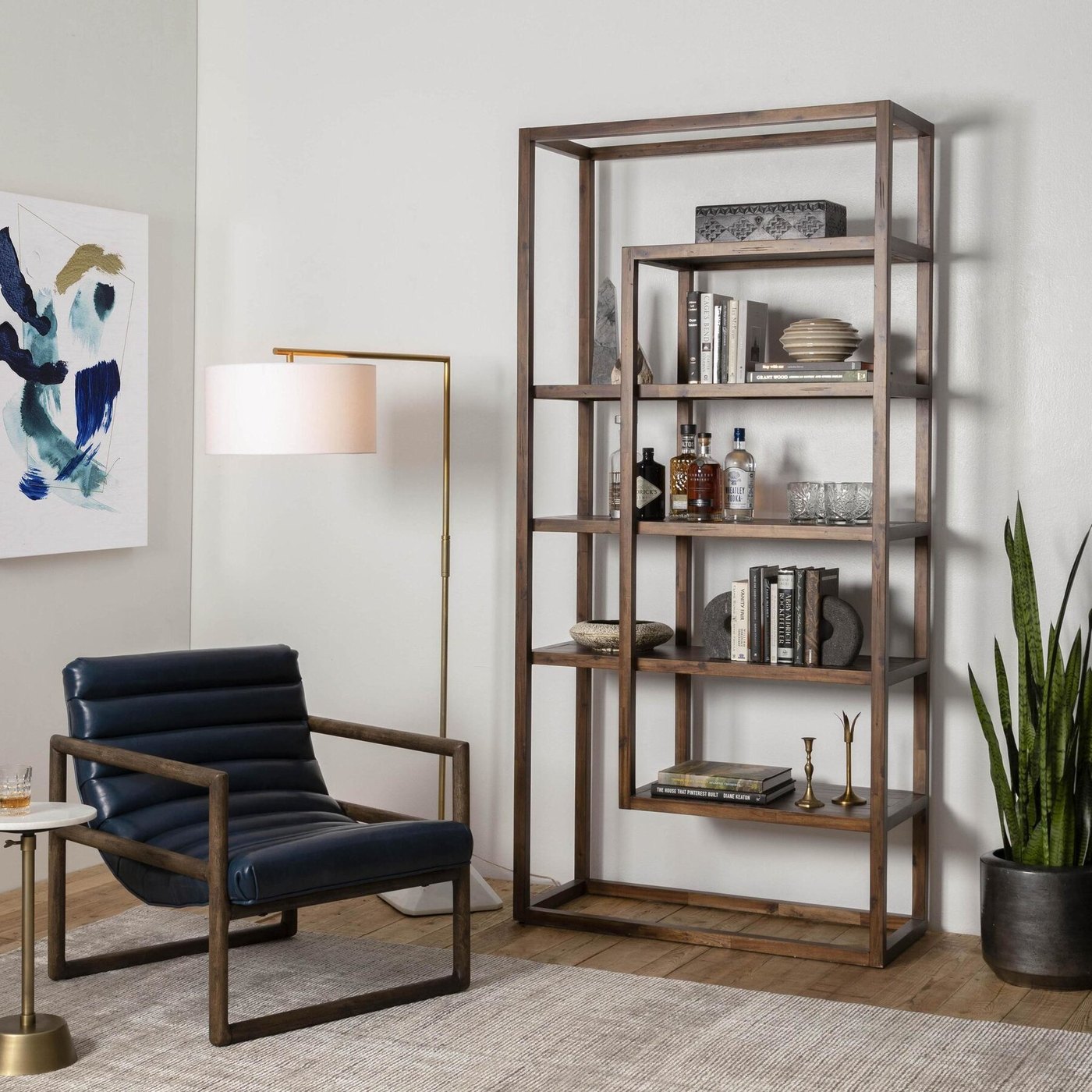 Waylon Bookshelf in Harvest Brown